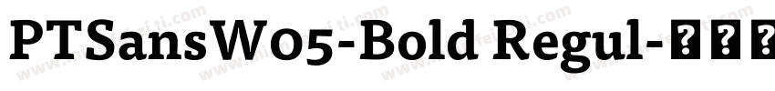 PTSansW05-Bold Regul字体转换